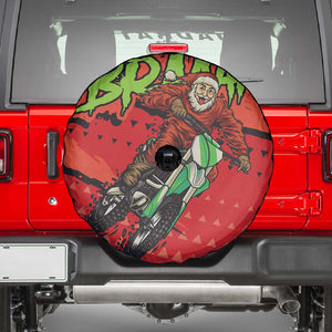 Afro Santa Braaap Spare Tire Cover Motorcross Christmas