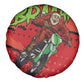 Afro Santa Braaap Spare Tire Cover Motorcross Christmas