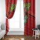 Afro Santa Braaap Window Curtain Motorcross Christmas