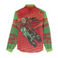 Afro Santa Braaap Women Casual Shirt Motorcross Christmas DT03
