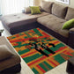 African American 1968 Area Rug Black Power Fists of Freedom