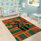 African American 1968 Area Rug Black Power Fists of Freedom