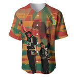 African American 1968 Baseball Jersey Black Power Fists of Freedom