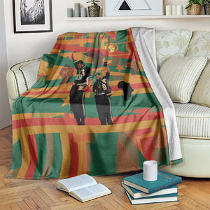 African American 1968 Blanket Black Power Fists of Freedom