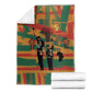 African American 1968 Blanket Black Power Fists of Freedom