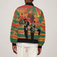 African American 1968 Bomber Jacket Black Power Fists of Freedom