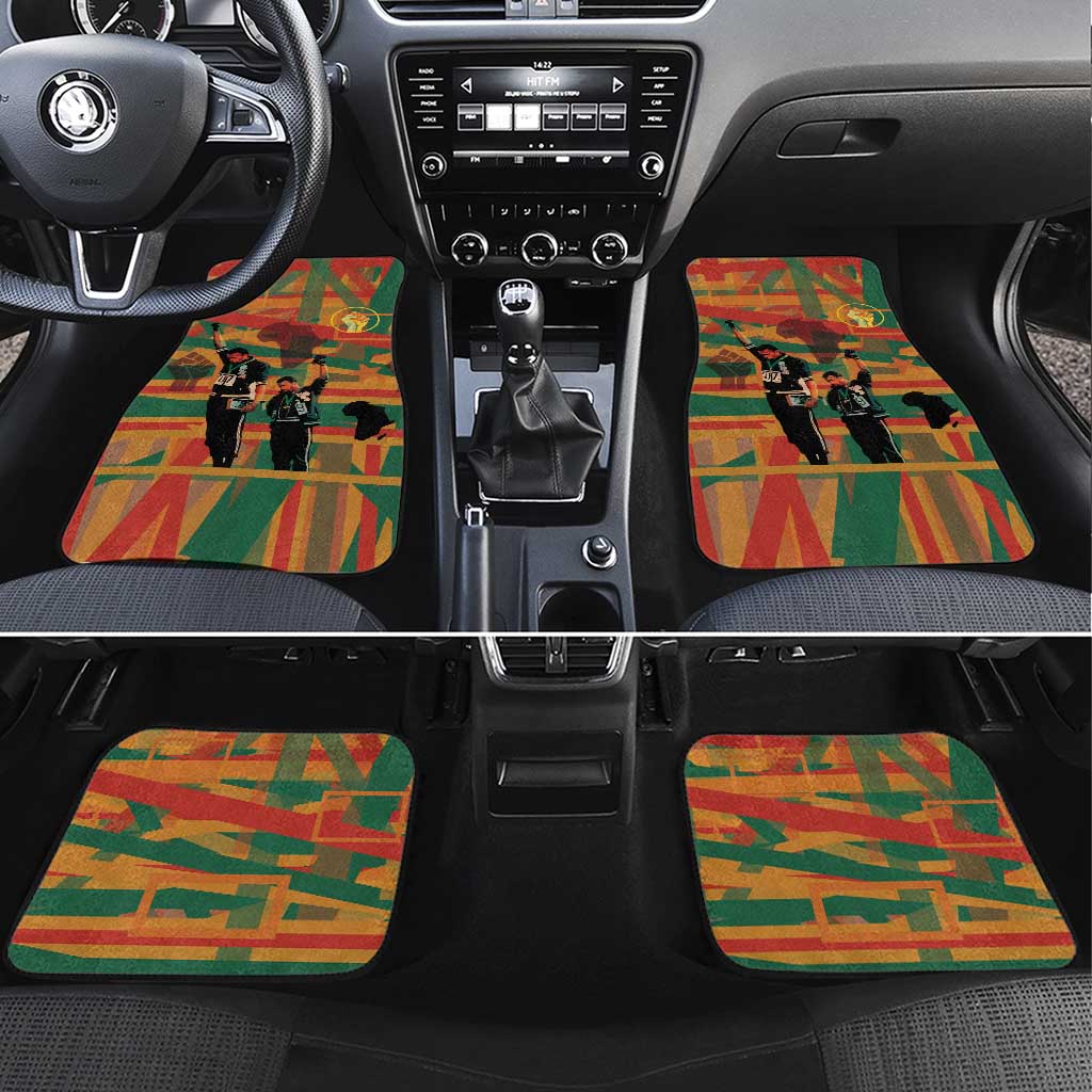 African American 1968 Car Mats Black Power Fists of Freedom