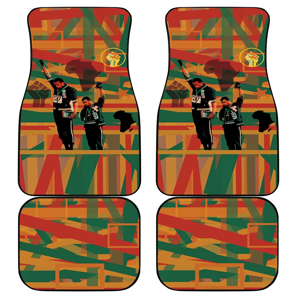 African American 1968 Car Mats Black Power Fists of Freedom
