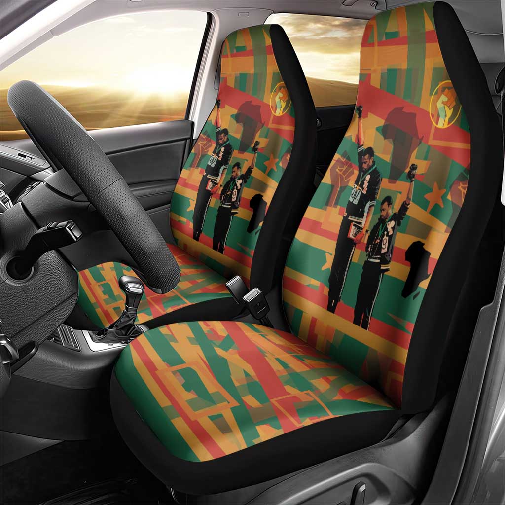 African American 1968 Car Seat Cover Black Power Fists of Freedom