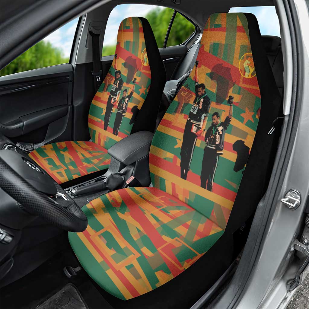 African American 1968 Car Seat Cover Black Power Fists of Freedom