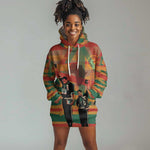 African American 1968 Hoodie Dress Black Power Fists of Freedom