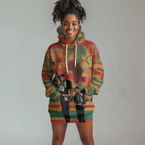 African American 1968 Hoodie Dress Black Power Fists of Freedom