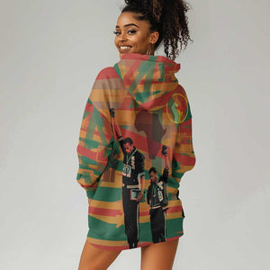 African American 1968 Hoodie Dress Black Power Fists of Freedom
