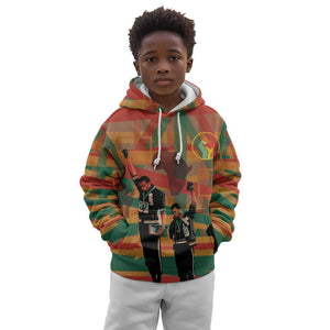 African American 1968 Kid Hoodie Black Power Fists of Freedom