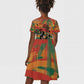 African American 1968 Kid Short Sleeve Dress Black Power Fists of Freedom