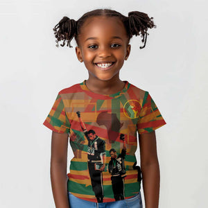 African American 1968 Kid T shirt Black Power Fists of Freedom