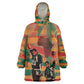 African American 1968 Kid Wearable Blanket Hoodie Black Power Fists of Freedom