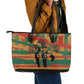 African American 1968 Leather Tote Bag Black Power Fists of Freedom