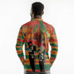 African American 1968 Long Sleeve Polo Shirt Black Power Fists of Freedom
