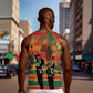 African American 1968 Men Tank Top Black Power Fists of Freedom