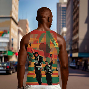 African American 1968 Men Tank Top Black Power Fists of Freedom