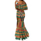 African American 1968 Mermaid Dress Black Power Fists of Freedom