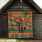 African American 1968 Quilt Black Power Fists of Freedom