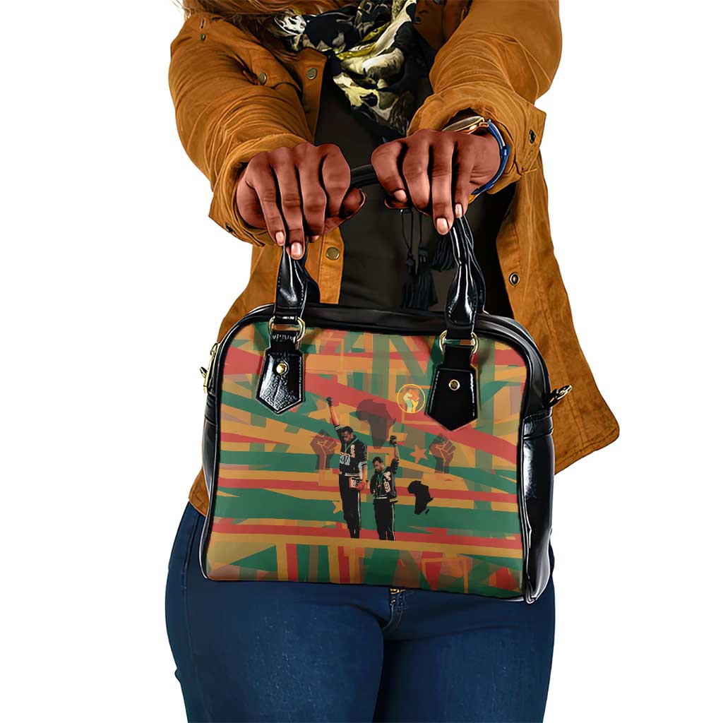 African American 1968 Shoulder Handbag Black Power Fists of Freedom