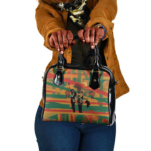 African American 1968 Shoulder Handbag Black Power Fists of Freedom