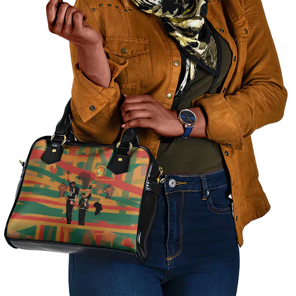 African American 1968 Shoulder Handbag Black Power Fists of Freedom