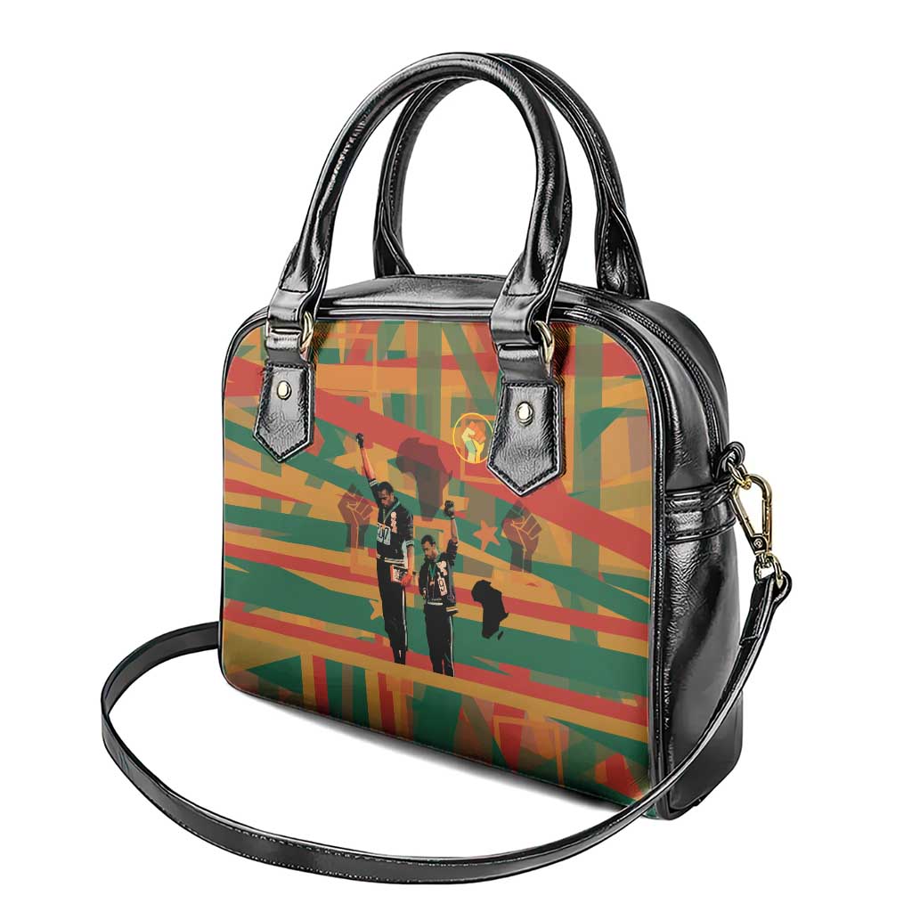 African American 1968 Shoulder Handbag Black Power Fists of Freedom
