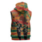 African American 1968 Sleeveless Hoodie Black Power Fists of Freedom - African Pride