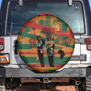 African American 1968 Spare Tire Cover Black Power Fists of Freedom