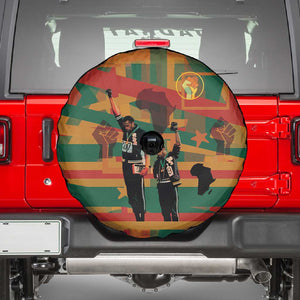 African American 1968 Spare Tire Cover Black Power Fists of Freedom