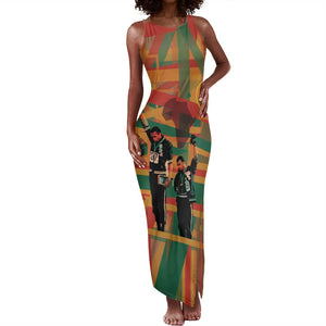 African American 1968 Tank Maxi Dress Black Power Fists of Freedom
