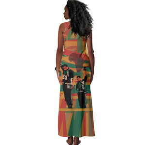 African American 1968 Tank Maxi Dress Black Power Fists of Freedom