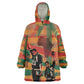 African American 1968 Wearable Blanket Hoodie Black Power Fists of Freedom