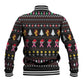 Christmas Tree Breast Cancer Afro Baseball Jacket Survivor African