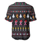 Christmas Tree Breast Cancer Afro Baseball Jersey Survivor African