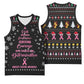 Christmas Tree Breast Cancer Afro Basketball Jersey Survivor African - African Pride