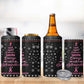 Christmas Tree Breast Cancer Afro 4 in 1 Can Cooler Tumbler Survivor African
