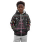 Christmas Tree Breast Cancer Afro Kid Hoodie Survivor African