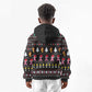 Christmas Tree Breast Cancer Afro Kid Hoodie Survivor African