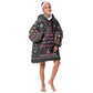 Christmas Tree Breast Cancer Afro Kid Wearable Blanket Hoodie Survivor African