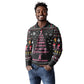 Christmas Tree Breast Cancer Afro Long Sleeve Polo Shirt Survivor African