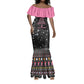 Christmas Tree Breast Cancer Afro Mermaid Dress Survivor African