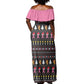 Christmas Tree Breast Cancer Afro Off Shoulder Maxi Dress Survivor African