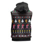 Christmas Tree Breast Cancer Afro Sleeveless Hoodie Survivor African - African Pride