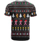 Christmas Tree Breast Cancer Afro T shirt Survivor African