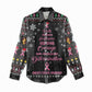 Christmas Tree Breast Cancer Afro Women Casual Shirt Survivor African DT03